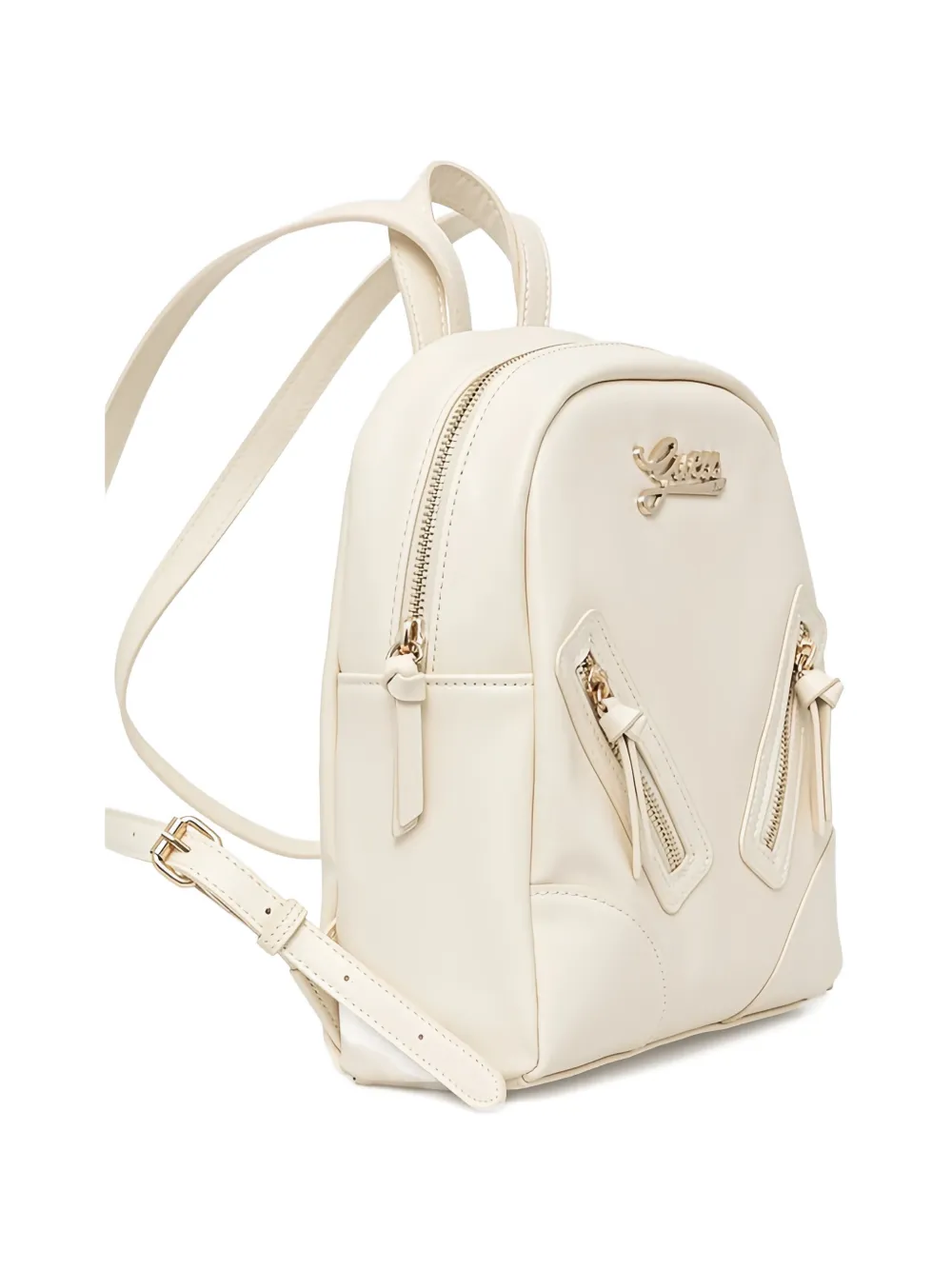 guess kids logo zipped backpack - Toni neutri