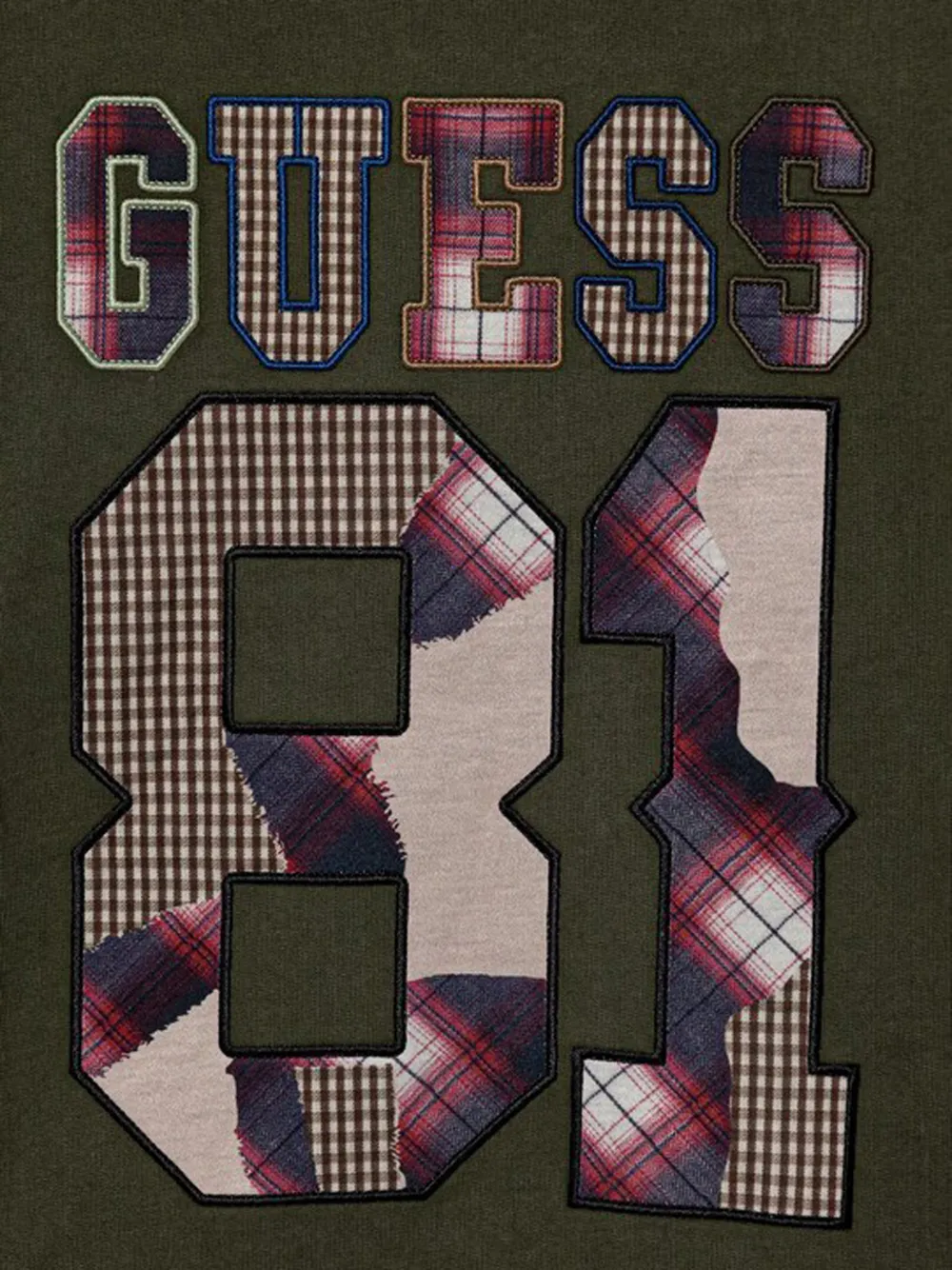 guess kids Geruite trui met nummer Groen