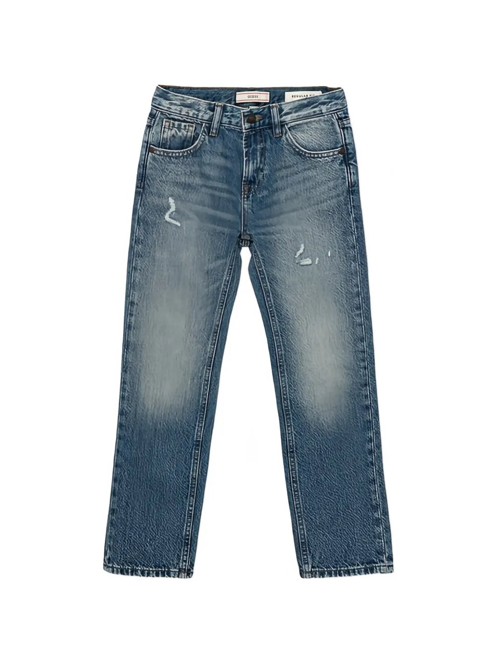 Guess Kids' Distressed Jeans In Blue