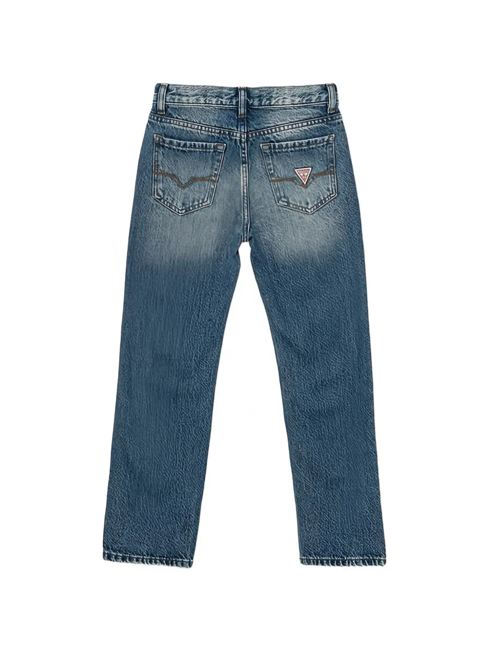 guess kids Gerafelde jeans Blauw