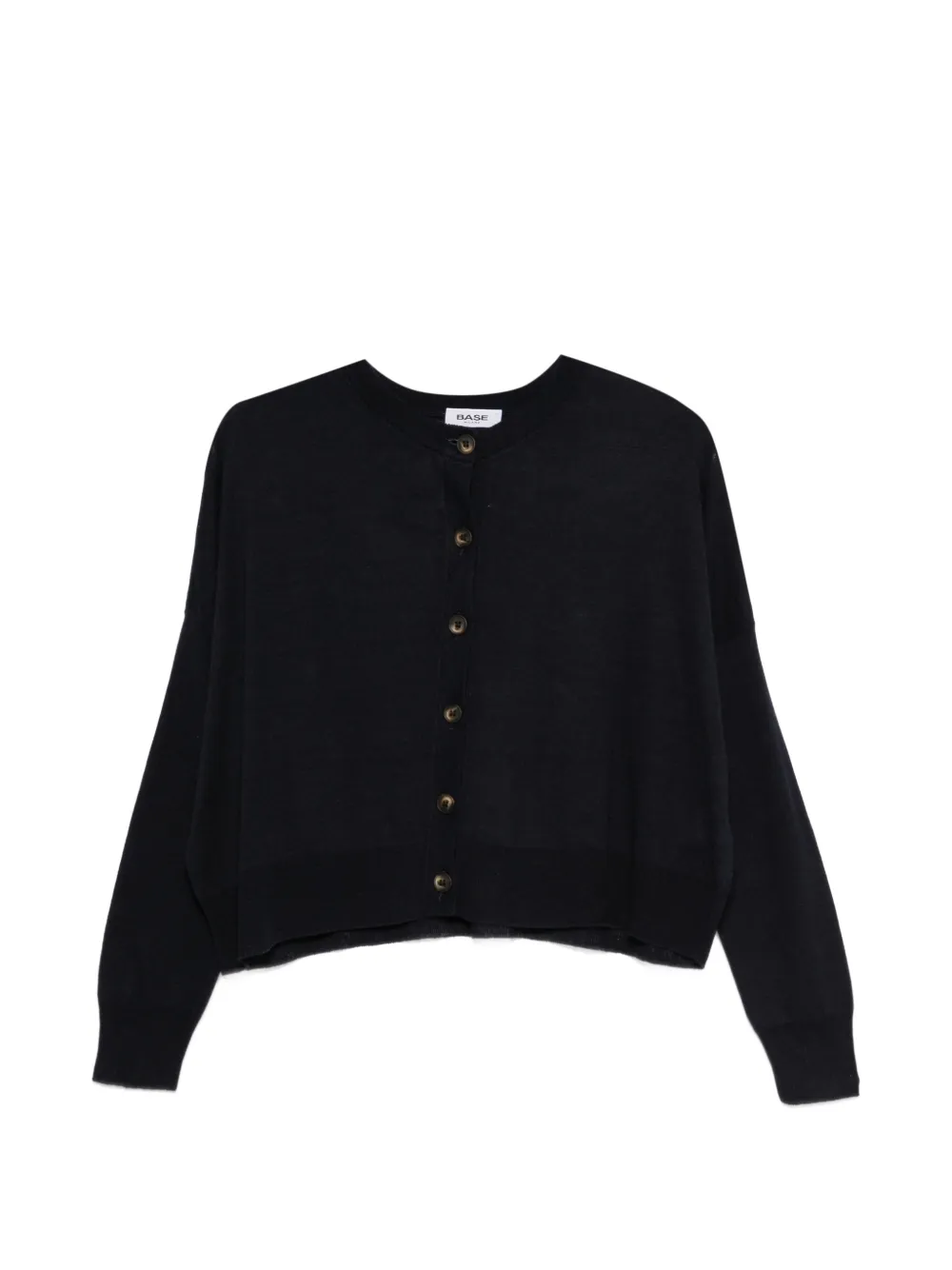 base buttoned cardigan - Blu