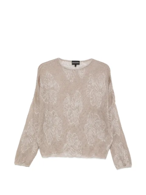 Emporio Armani suéter con motivo floral