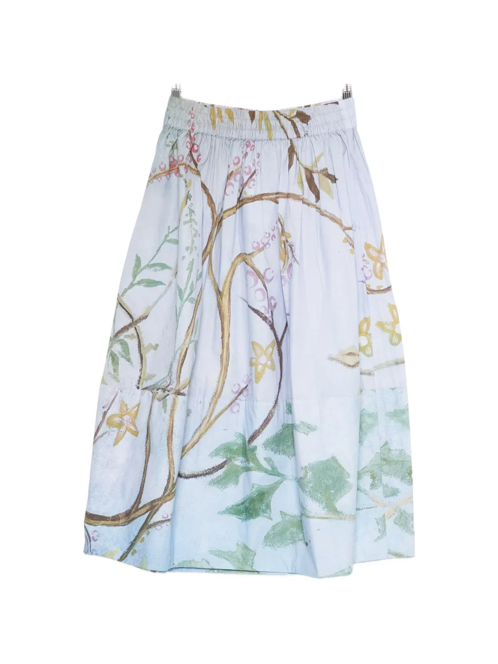 TALKING WALLS Juju Isola Blu floral-print midi skirt