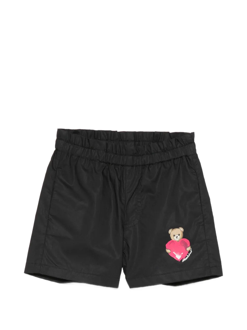 Moschino Kids print detail shorts - Nero