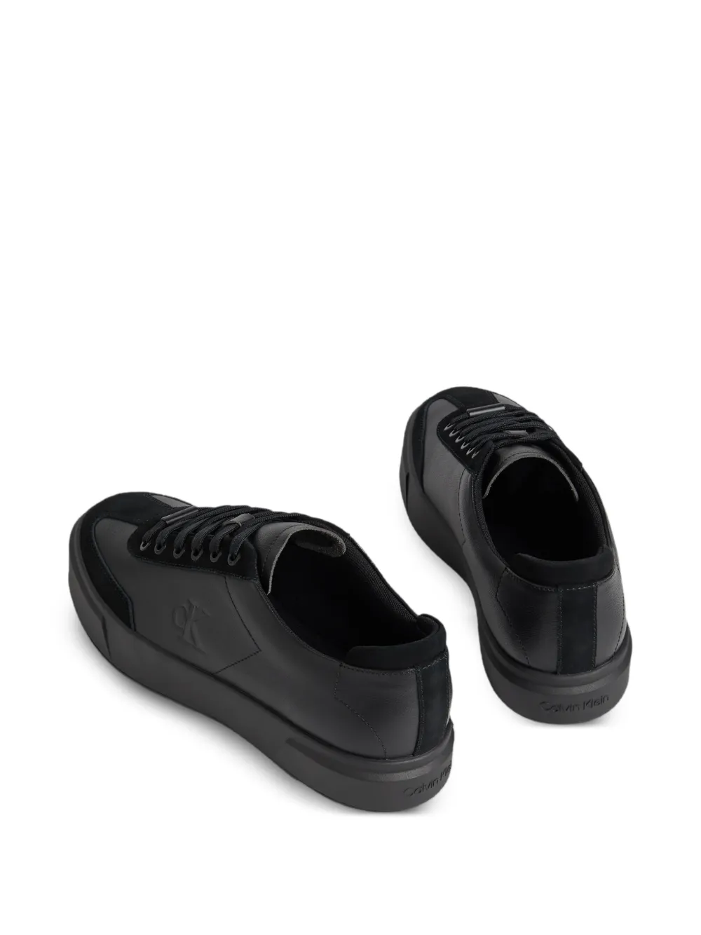 Calvin Klein lace-up sneakers Zwart