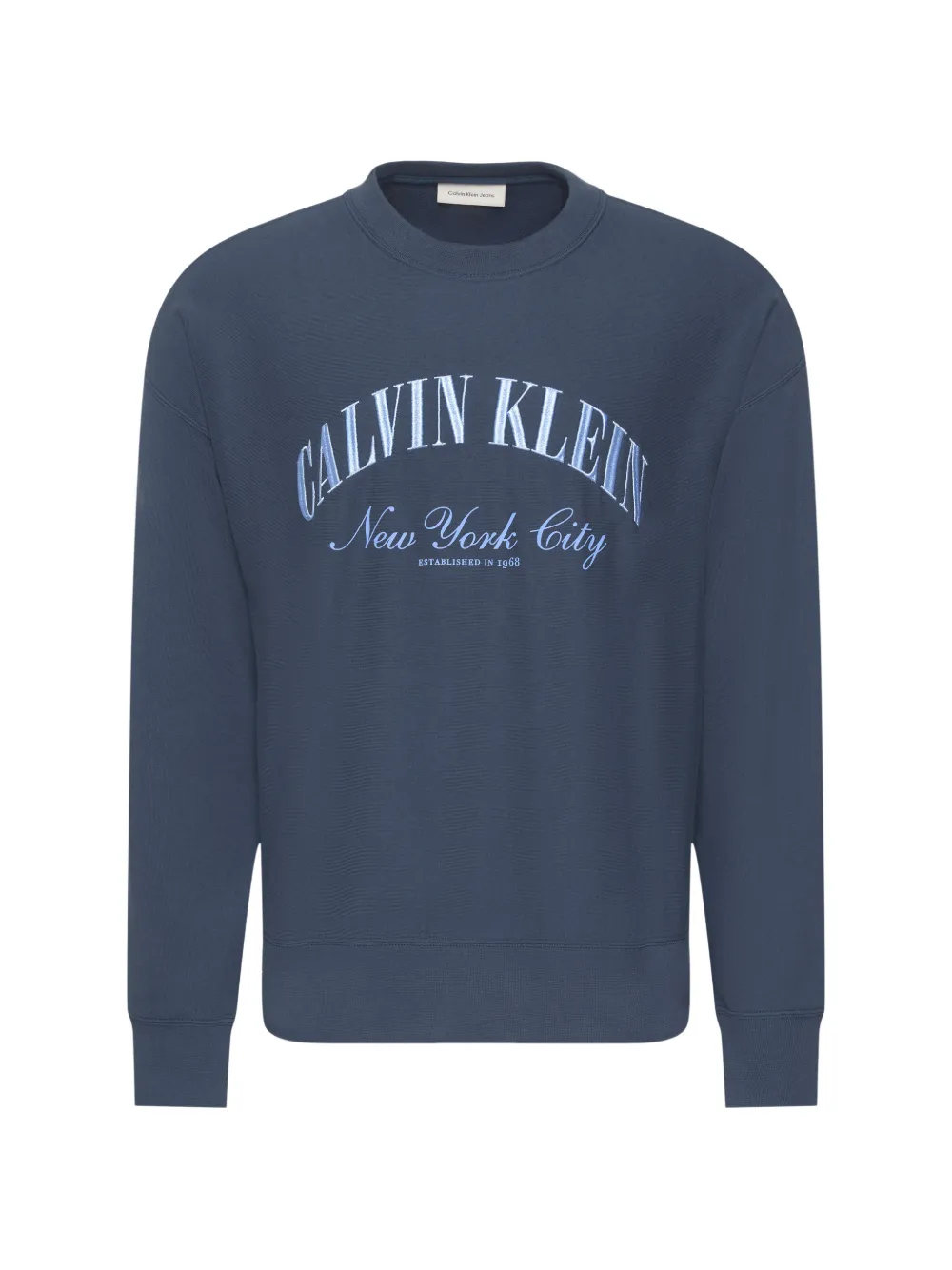 Calvin Klein graphic-print sweater - Blau