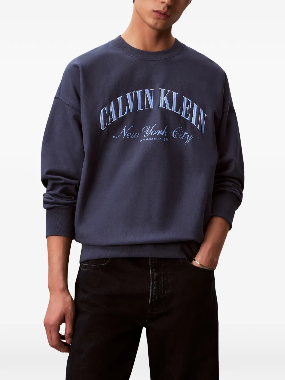 Calvin Klein Trui met print Blauw