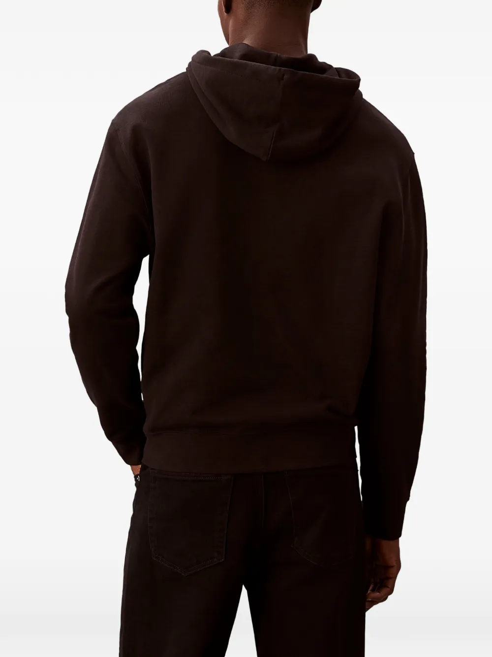 Calvin Klein Hoodie met trekkoorddetail Zwart