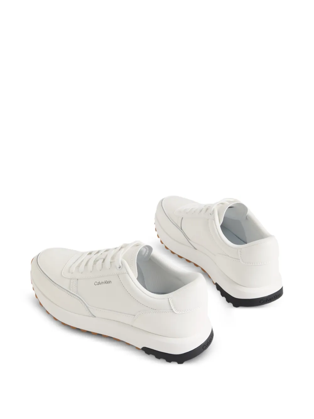 Calvin Klein lace-up sneakers Wit
