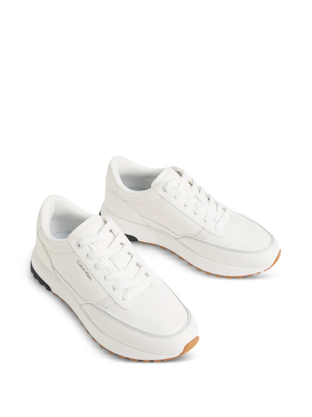 Calvin Klein lace-up sneakers Wit