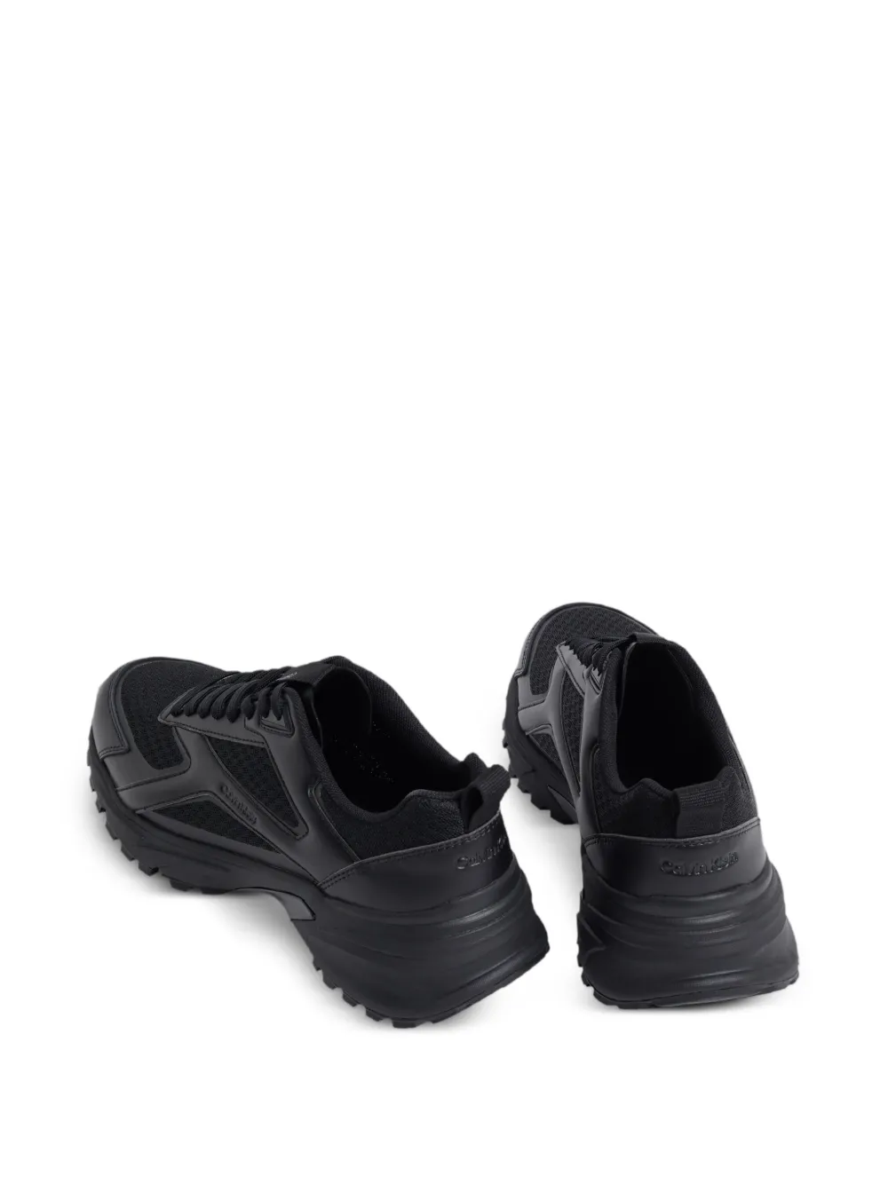 Calvin Klein lace-up sneakers Zwart