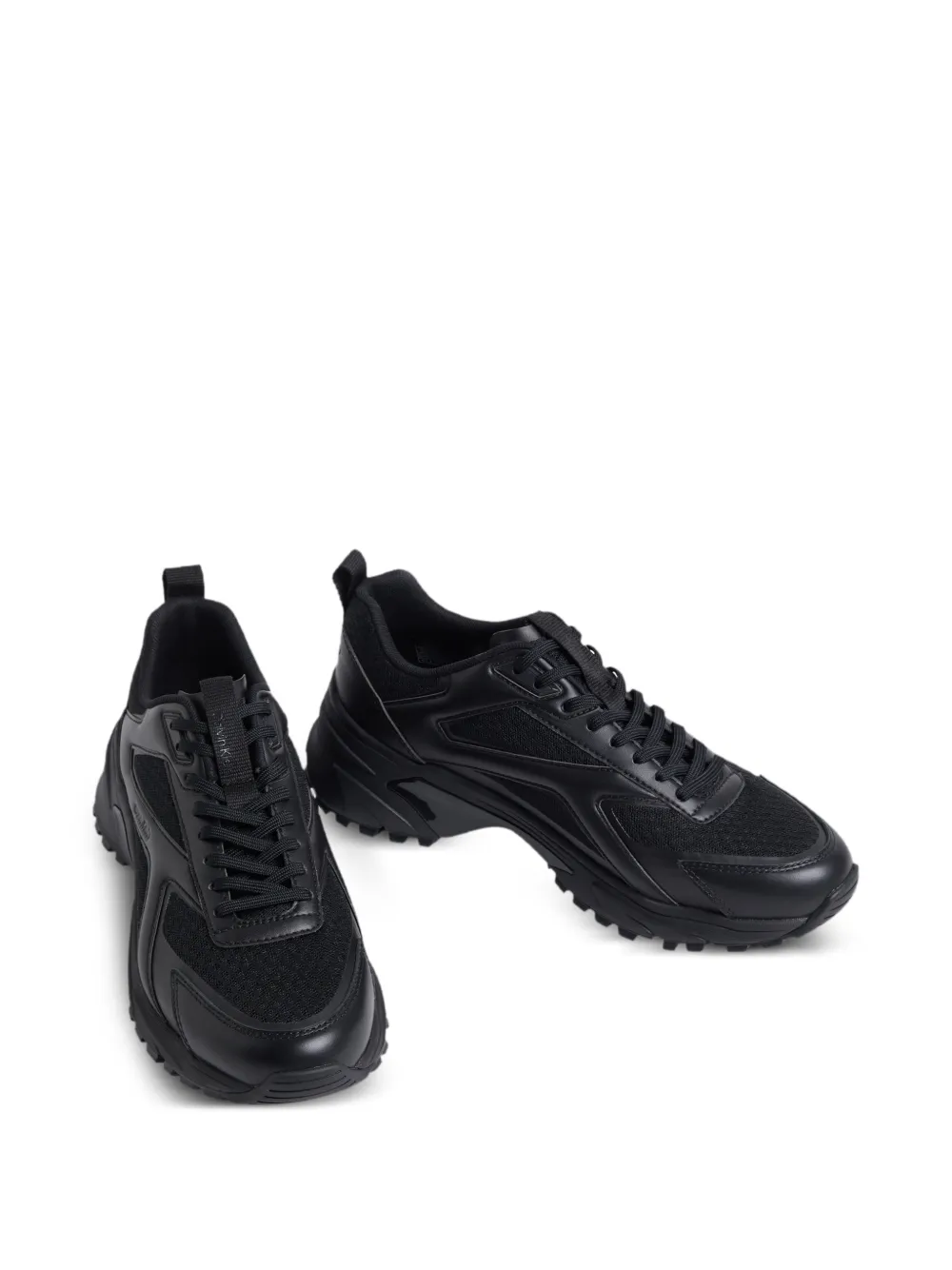 Calvin Klein lace-up sneakers Zwart