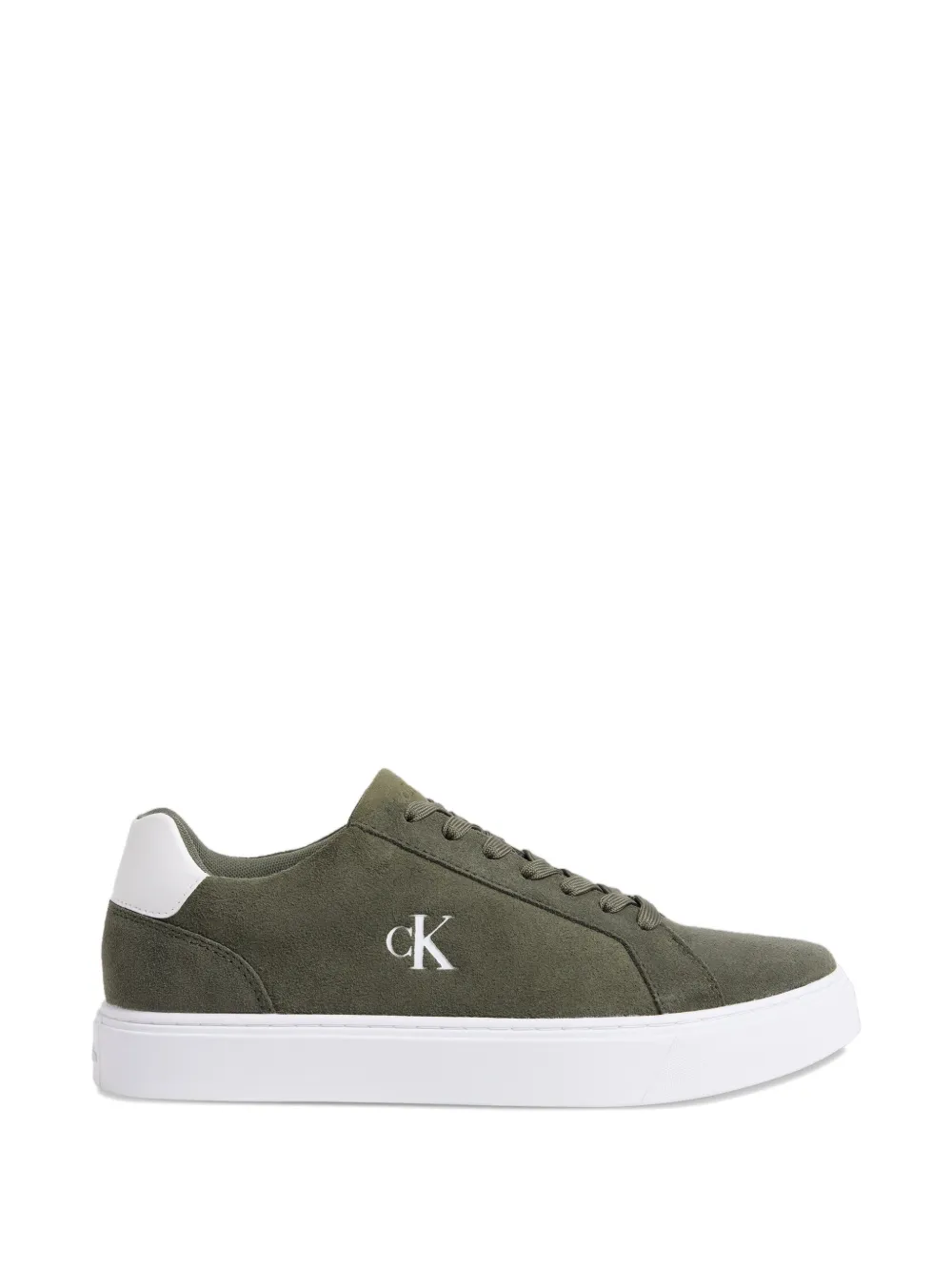 Calvin Klein Baseline logo-print lace-up sneakers - Grün