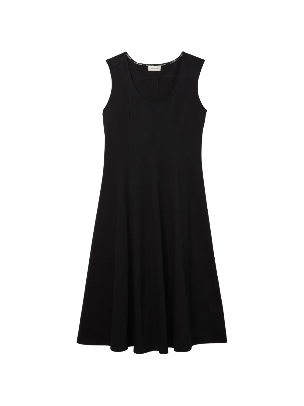Calvin Klein A-line midi dres - Nero