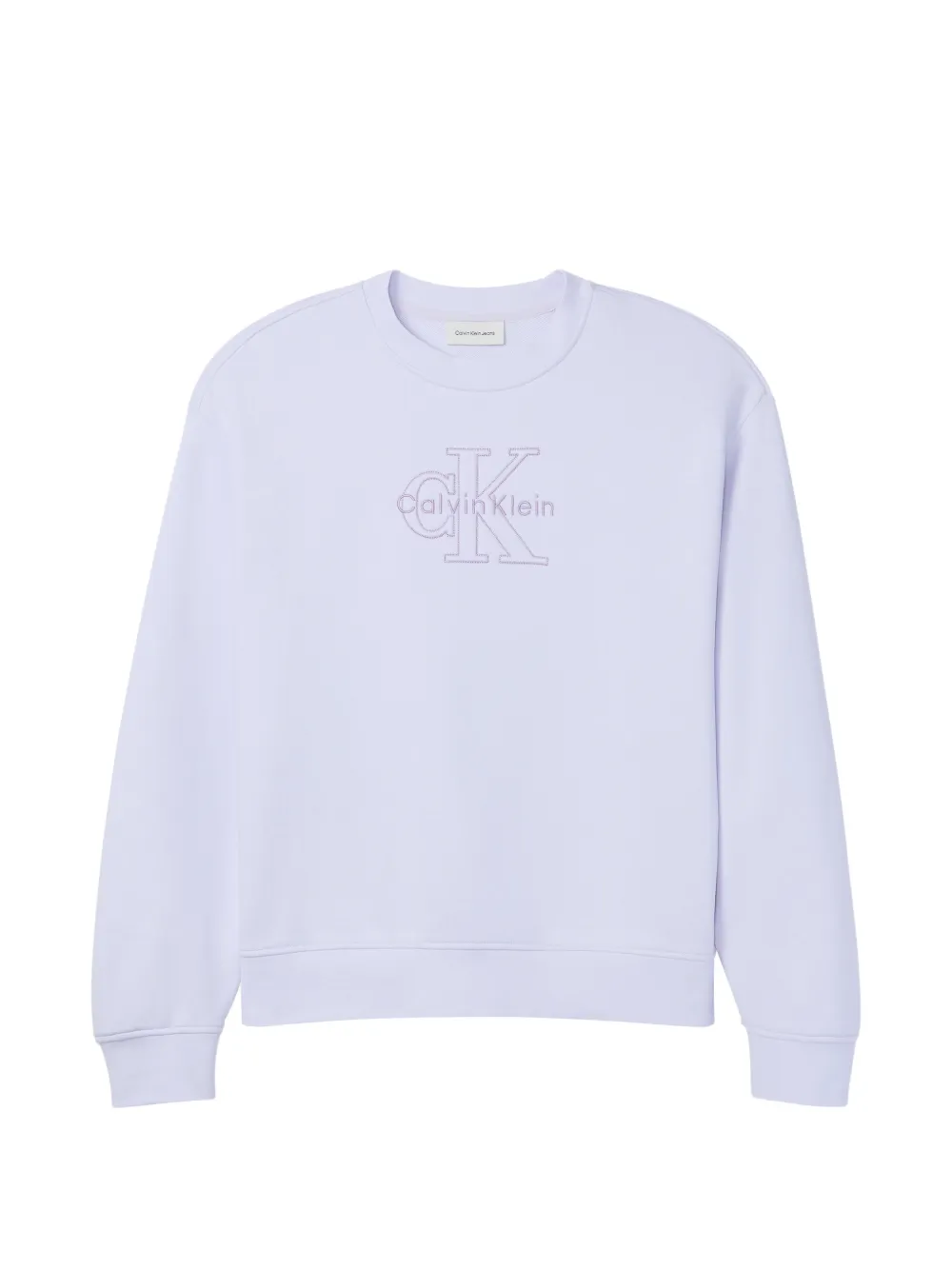 Calvin Klein logo crew neck sweatshirt - Viola
