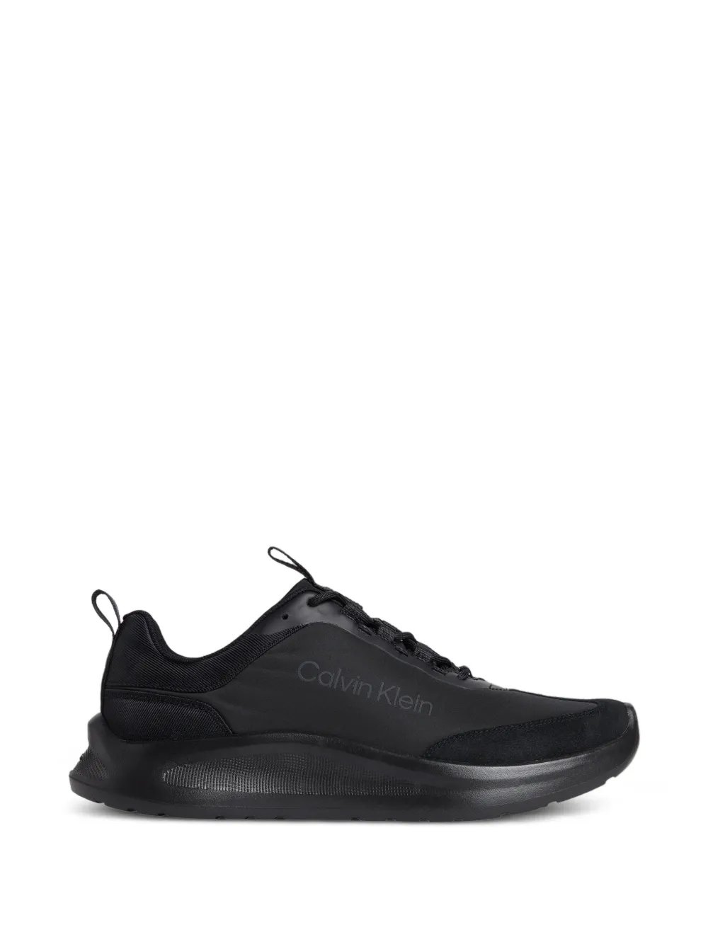 Calvin Klein CK Curve panelled lace-up sneakers - Schwarz