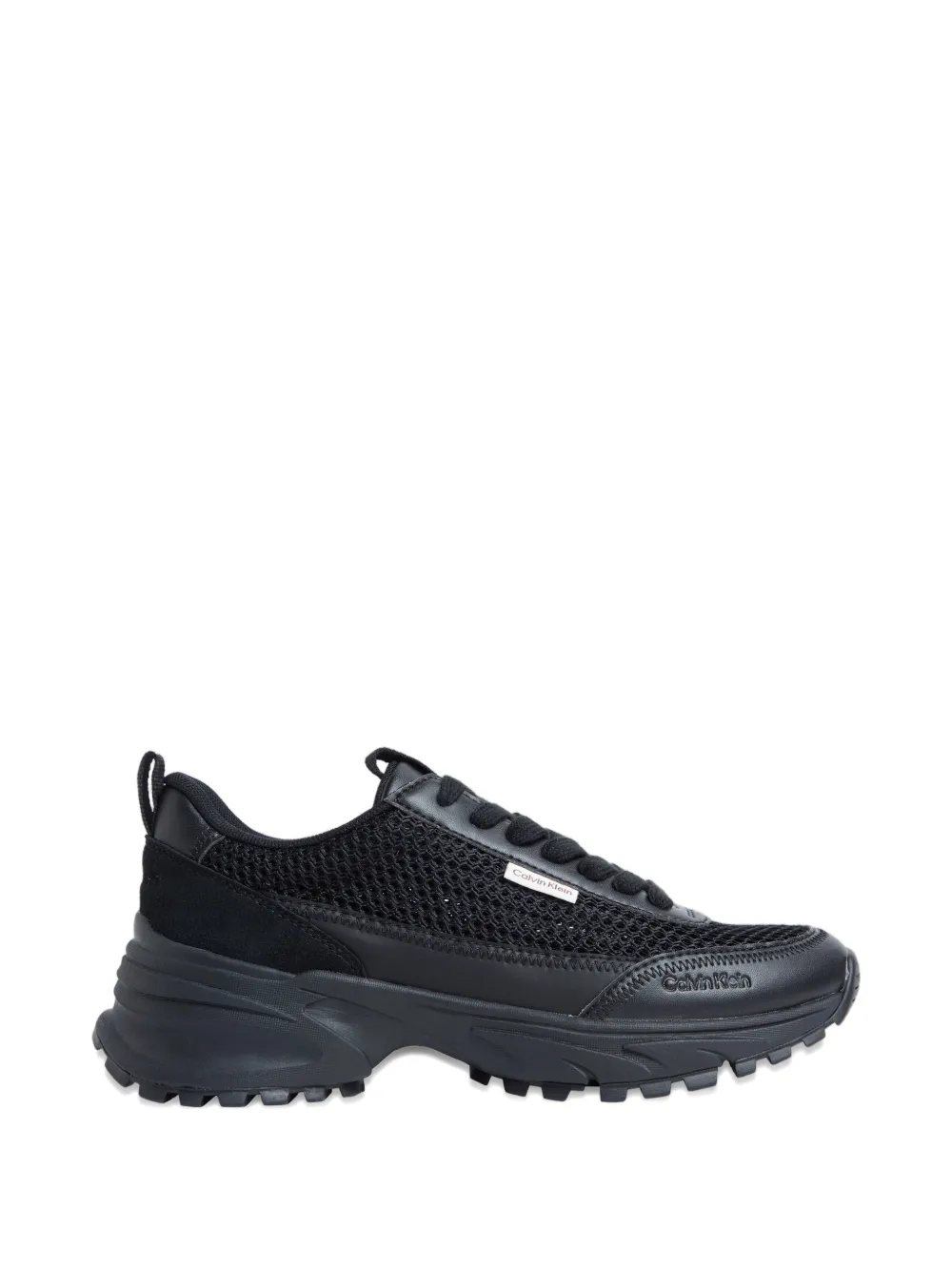 Calvin Klein Trailblazer mesh-panel chunky-sole sneakers Zwart