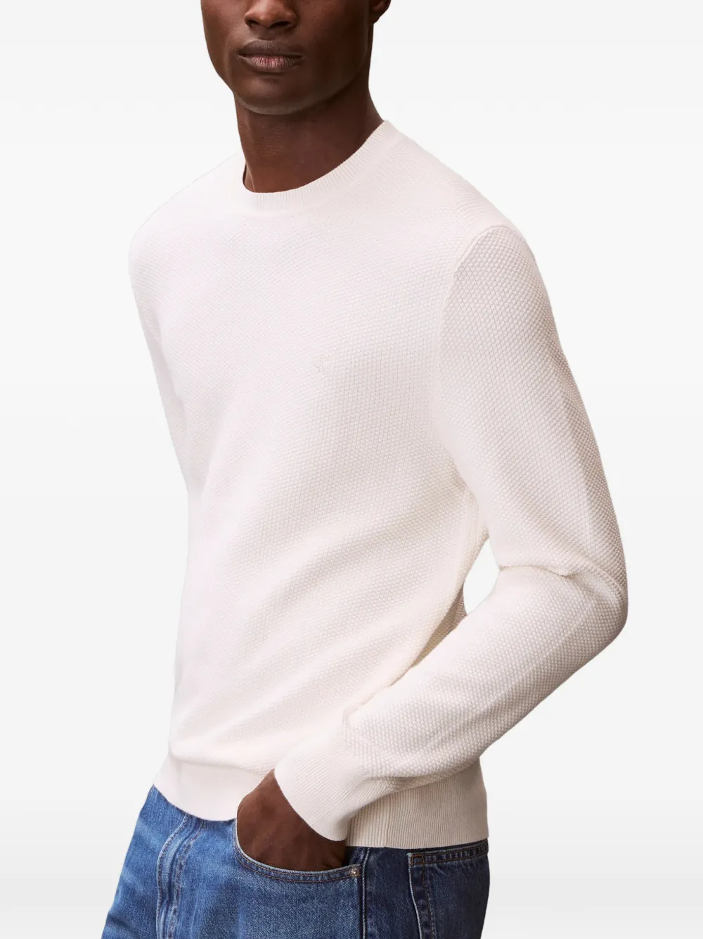 Calvin Klein Trui met ronde hals Beige