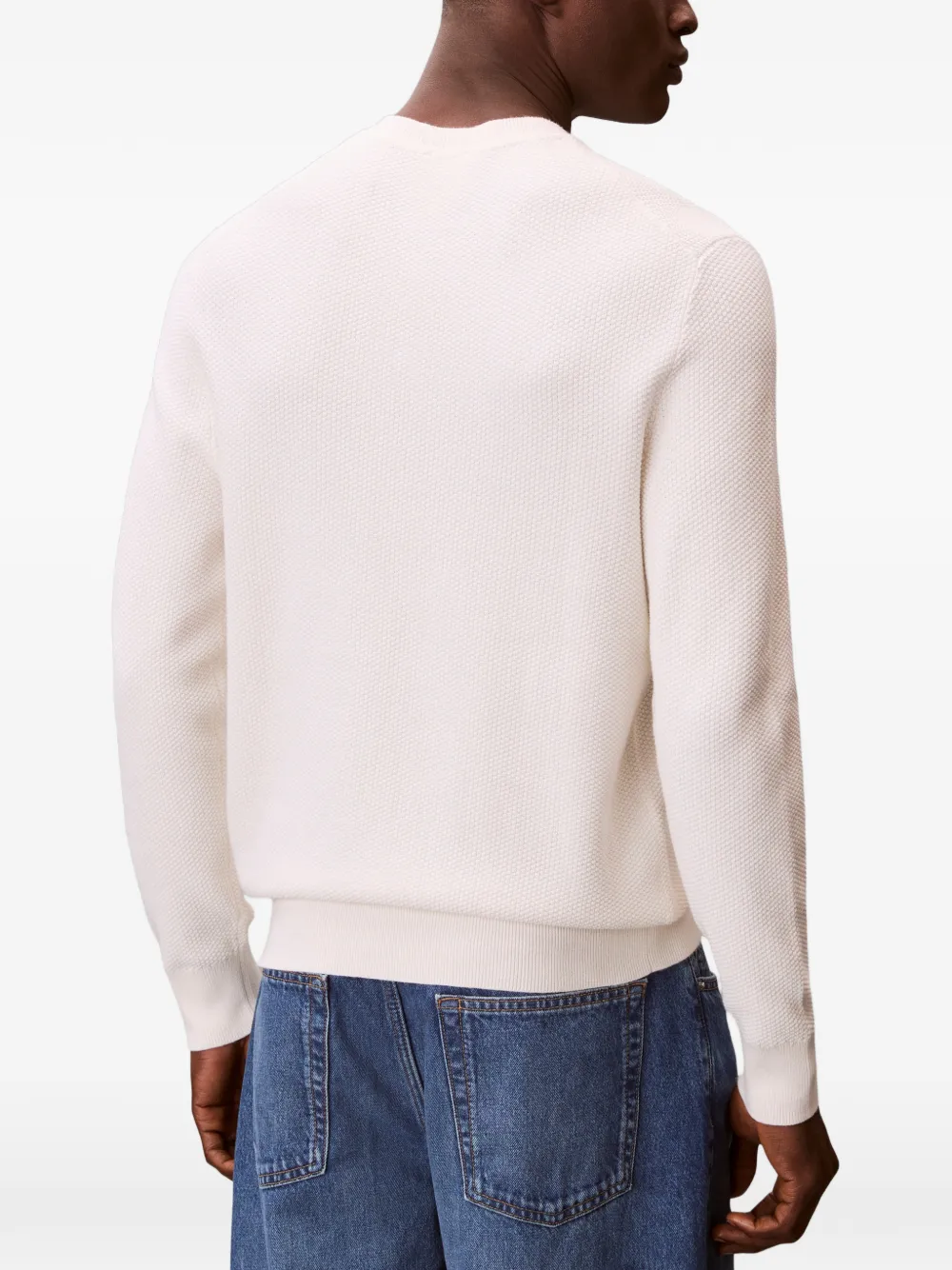 Calvin Klein Trui met ronde hals Beige