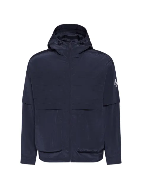 Calvin Klein logo-print hooded jacket