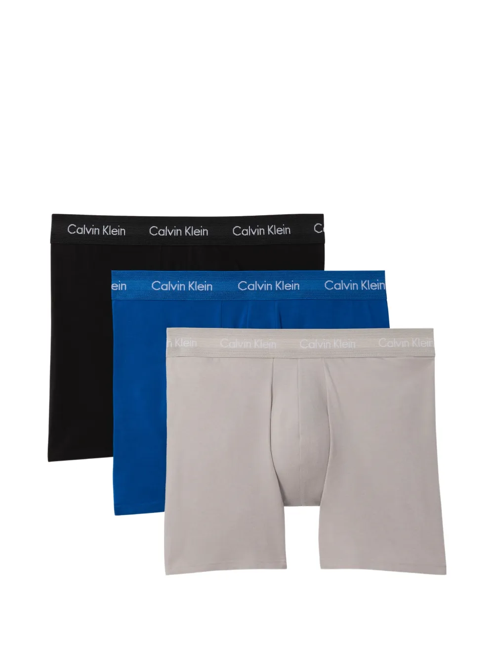Calvin Klein logo briefs (set of three) - Blu