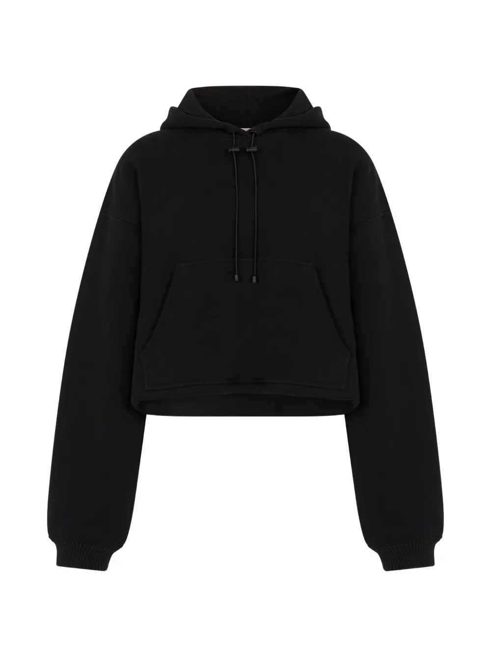 The Mannei cropped drawstring hoodie - Black