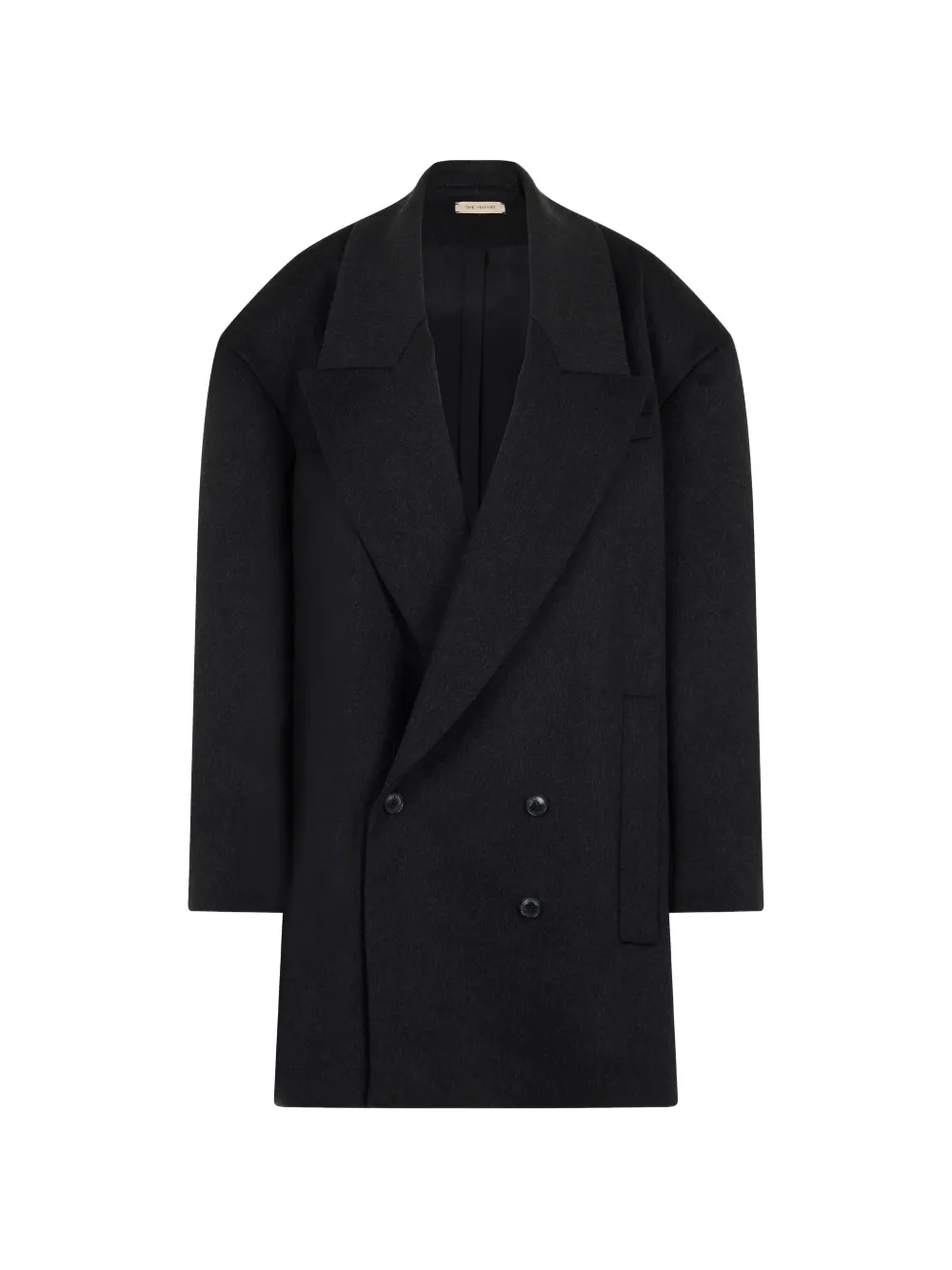 The Mannei double-breasted oversized coat - Schwarz