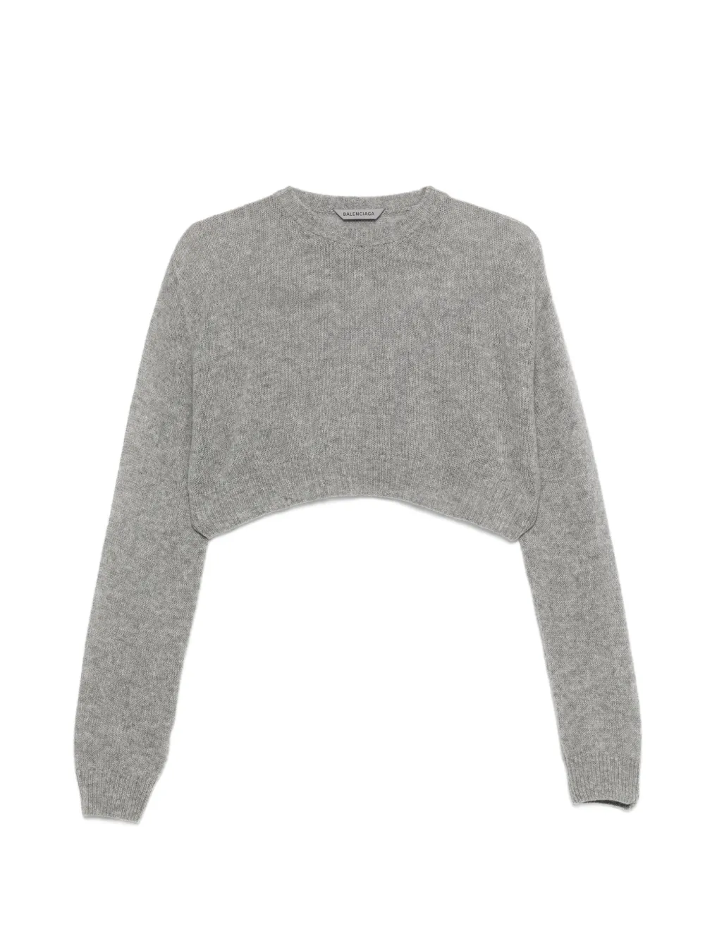 Balenciaga cropped sweater - Grigio