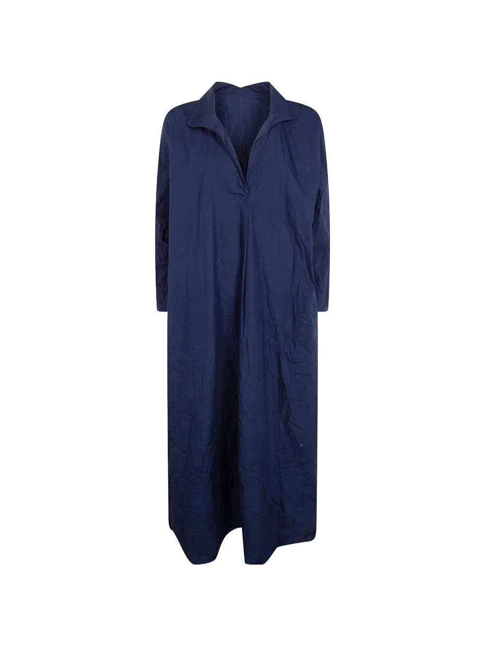 Daniela Gregis crinkled V-neck dress - Blu