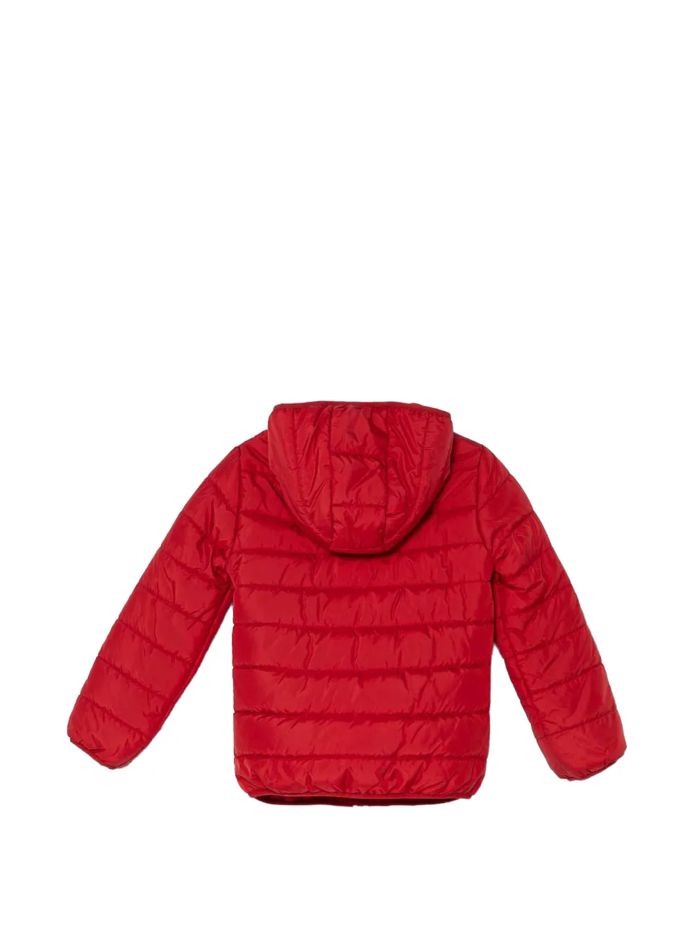guess kids quilted hooded jacket Rood