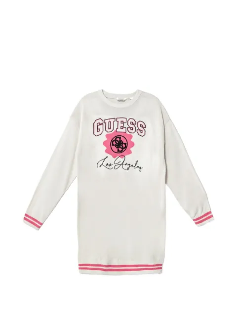 guess kids logo-lettering dress