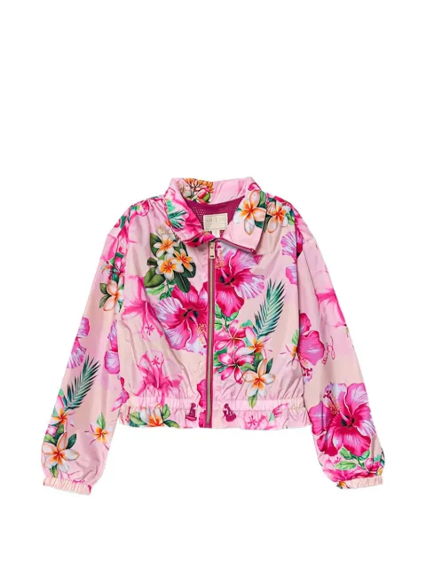 guess kids floral-print jacket