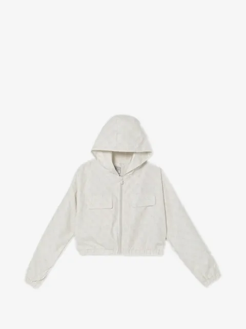 guess kids hooded zip-up jacket
