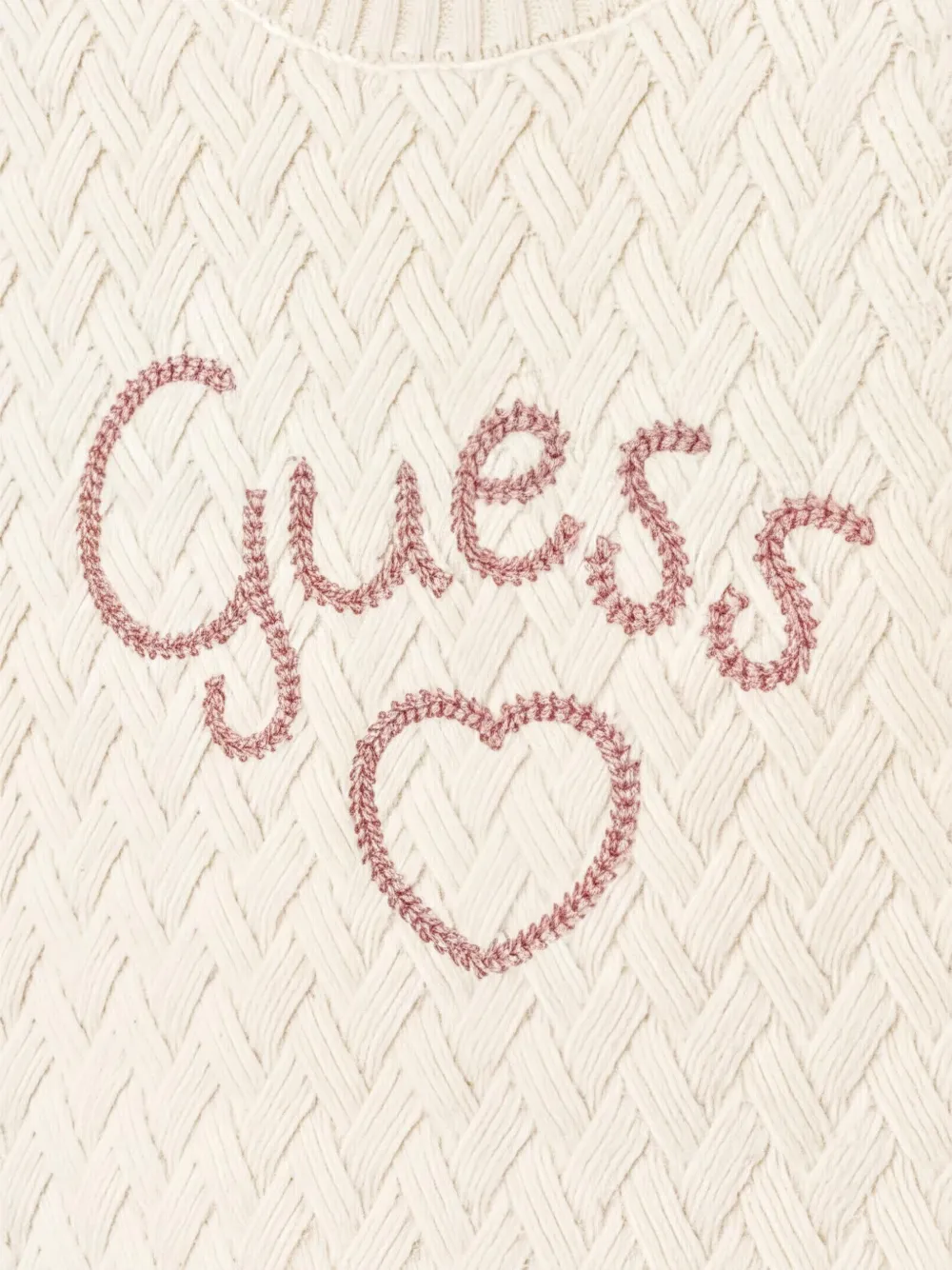 guess kids Jurk met borduurwerk Beige