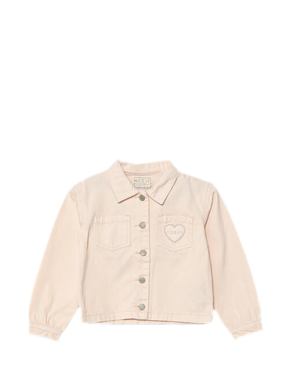 guess kids heart-motif jacket - Rosa