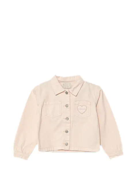 guess kids heart-motif jacket
