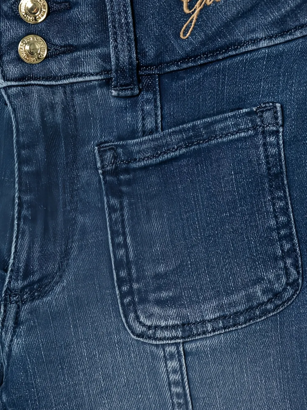 guess kids Jeans met geborduurd logo Blauw