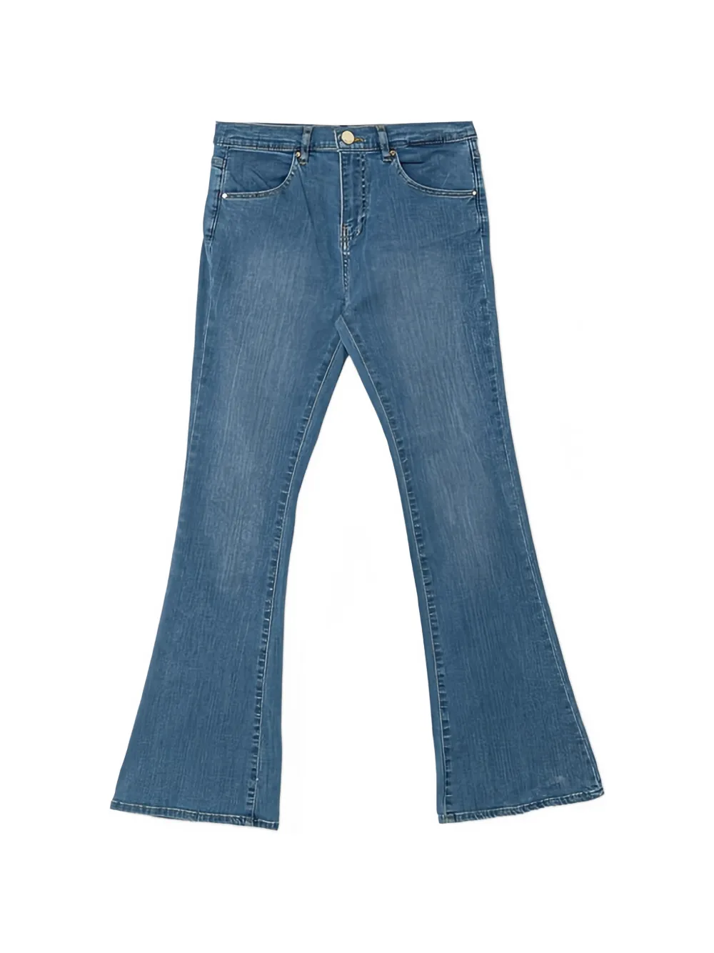 guess kids logo-detail belt-loop jeans - Blu