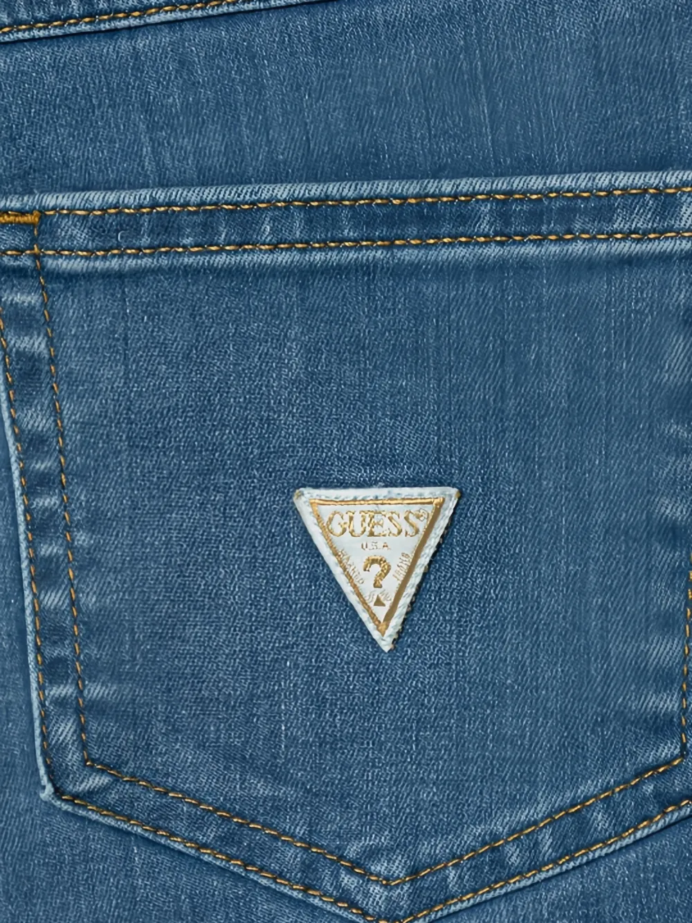 guess kids Jeans met logodetail en riemlussen Blauw