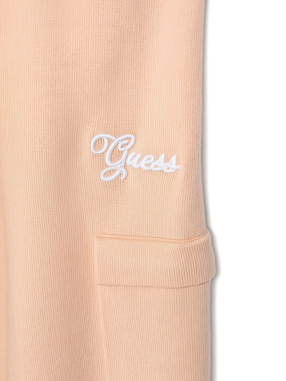 guess kids Playsuit met borduurwerk en capuchon Beige