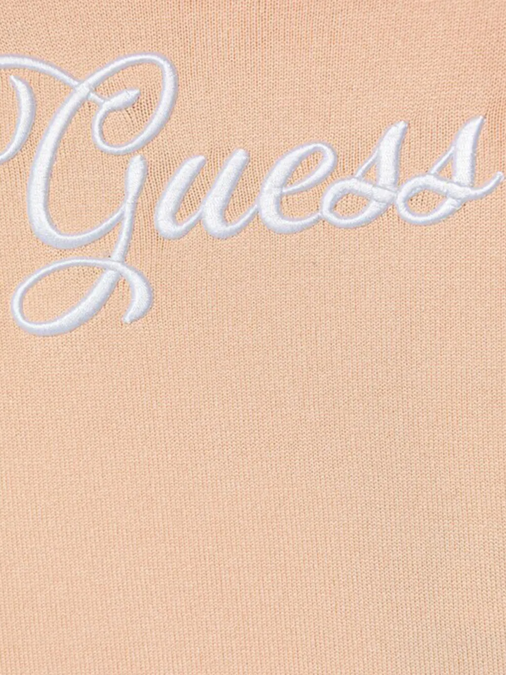 guess kids Playsuit met borduurwerk en capuchon Beige