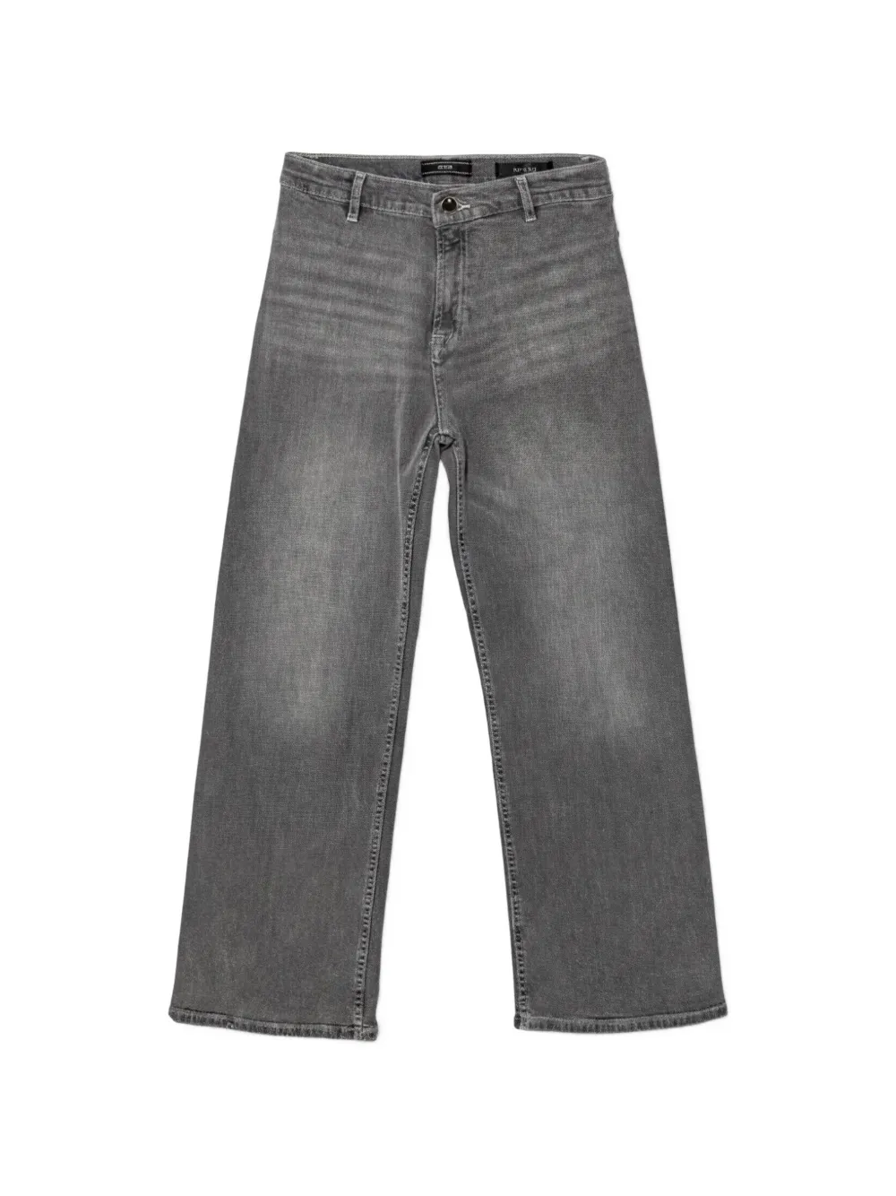 guess kids button-fastening jeans - Grigio