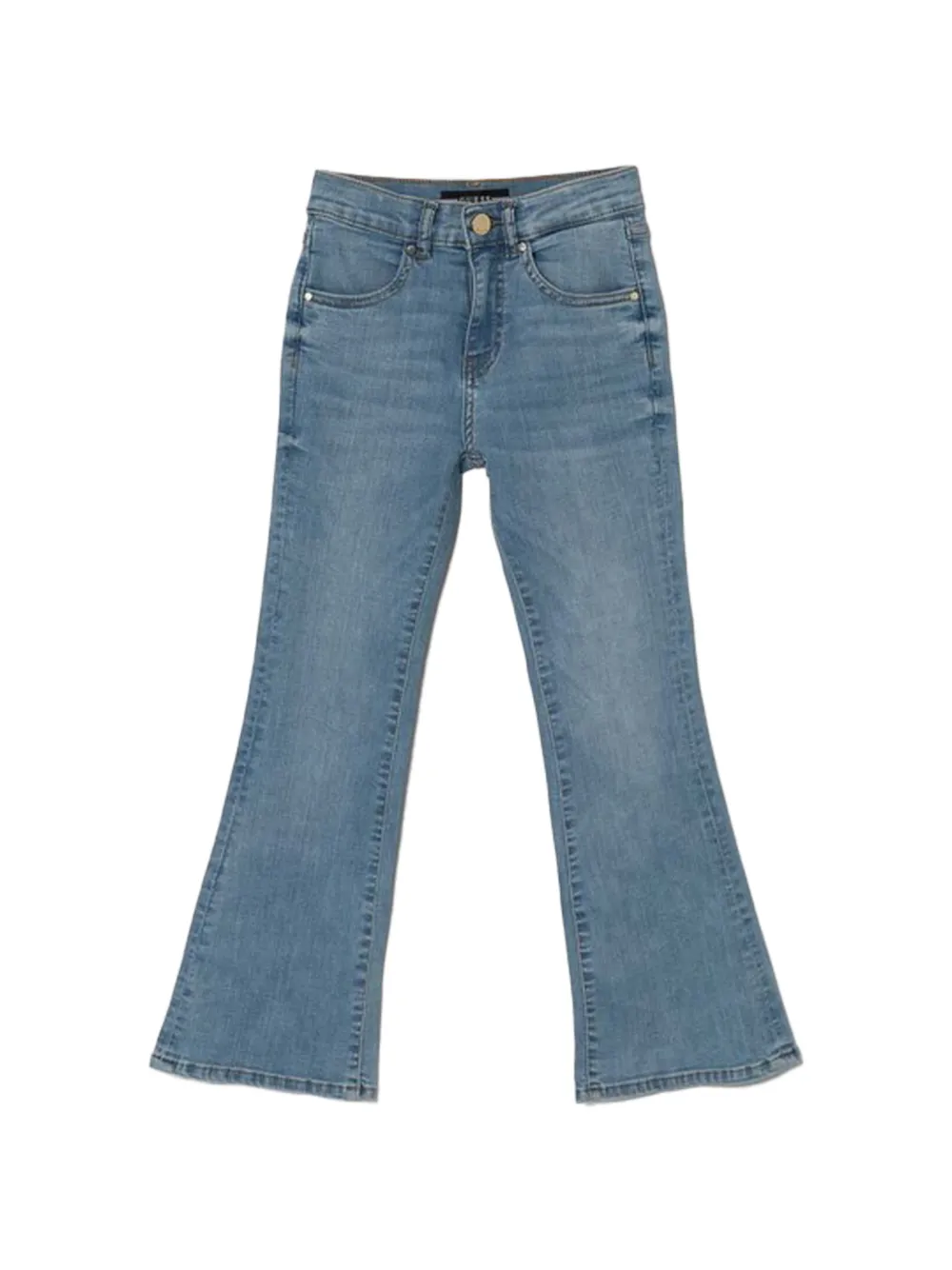 guess kids logo-plaque jeans - Blu