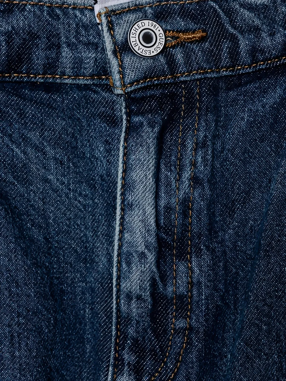 guess kids Jeans met logoband Blauw