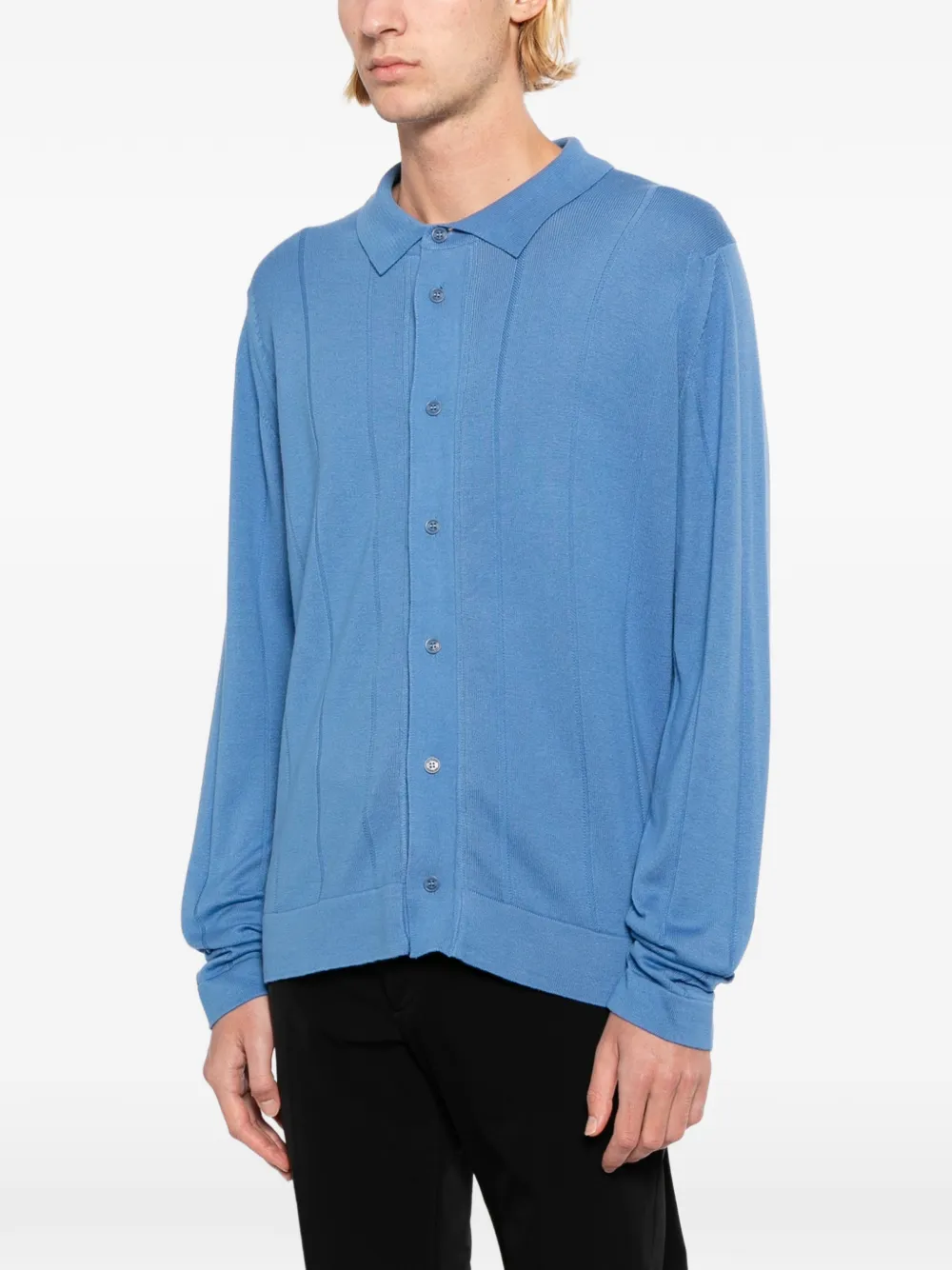 John Smedley Floyd overhemd Blauw