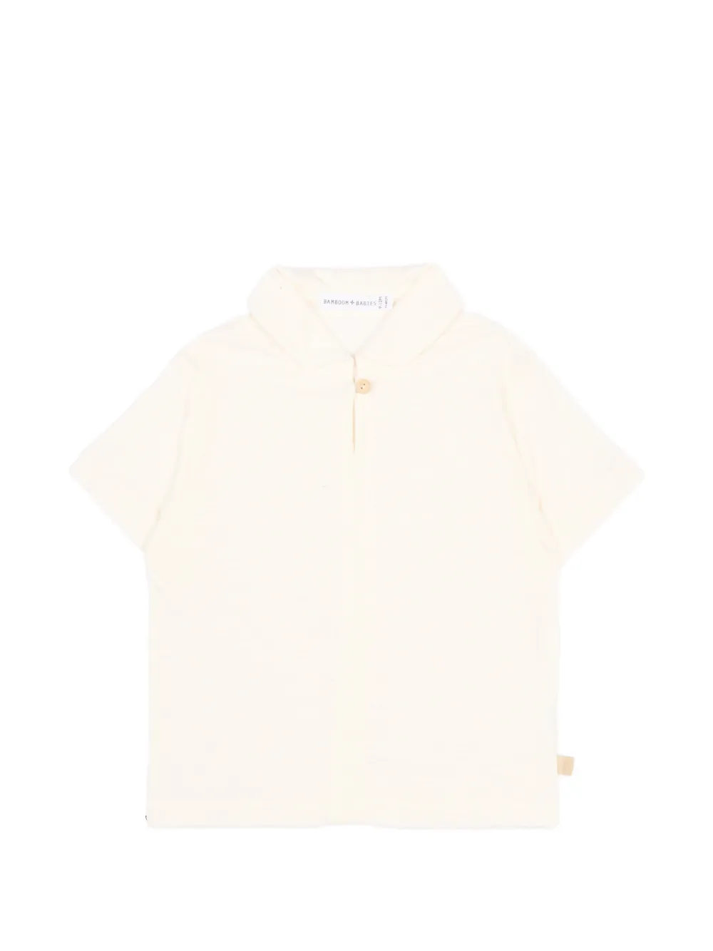 Bamboom buttoned short-sleeve T-shirt - Toni neutri