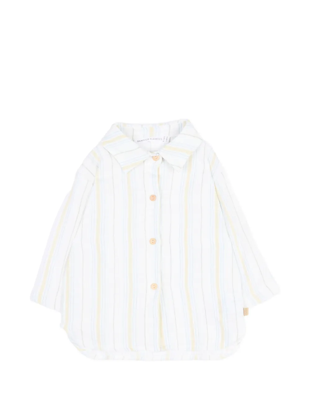 Bamboom stripe-pattern shirt - Bianco