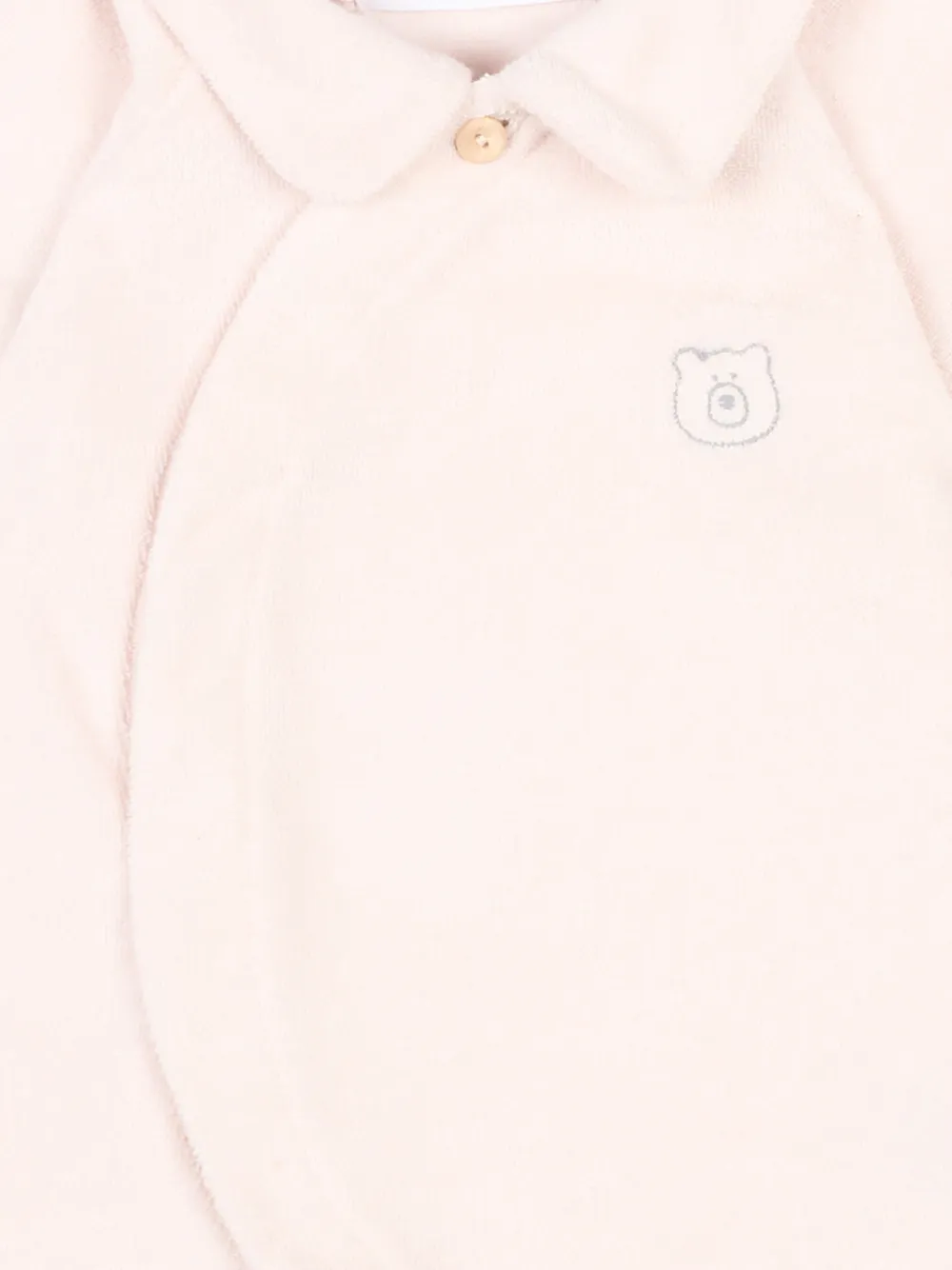  Bamboom Bear-detail Romper - Pink 