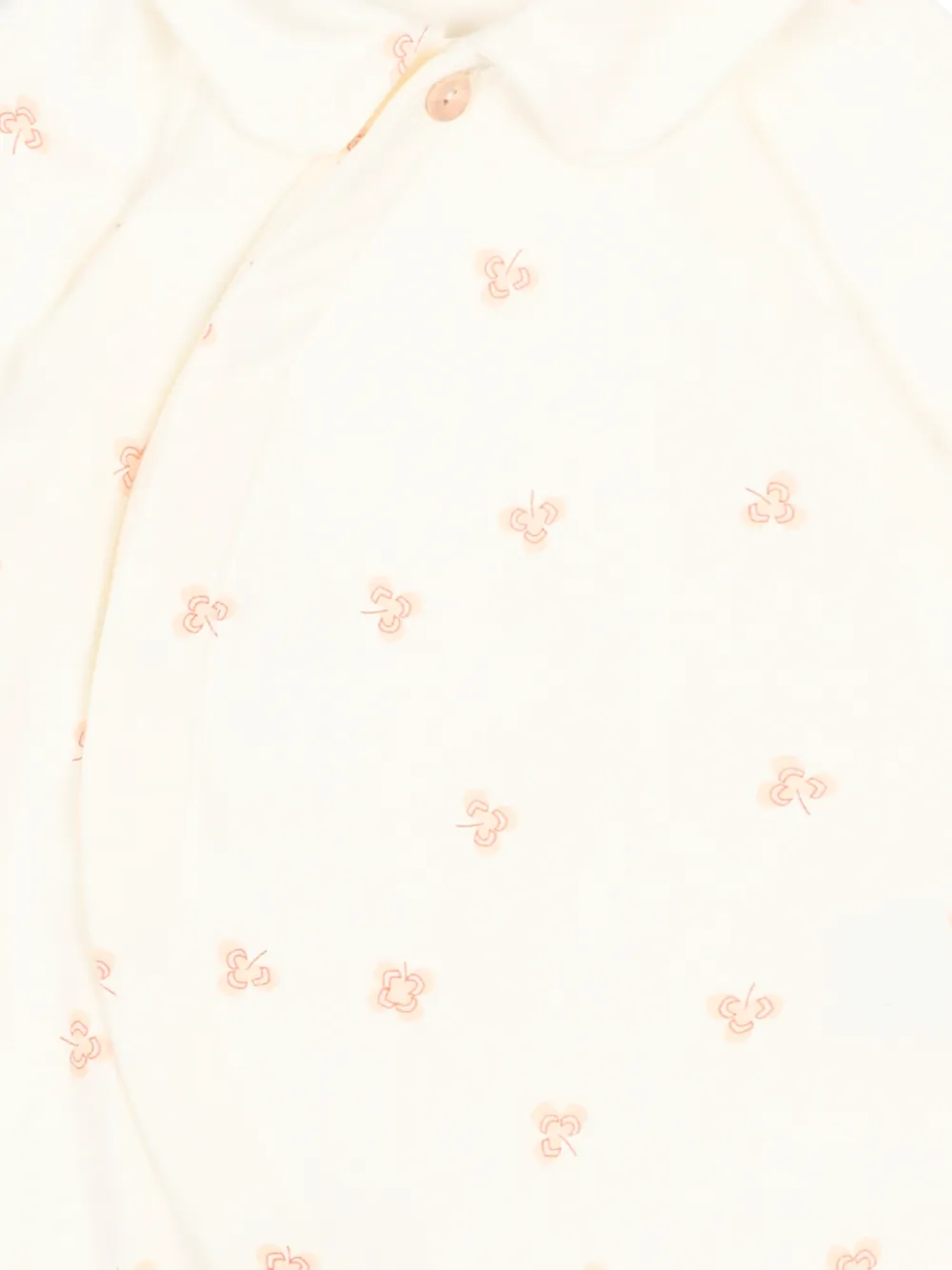  Bamboom Leaf-pattern Romper - Neutrals 