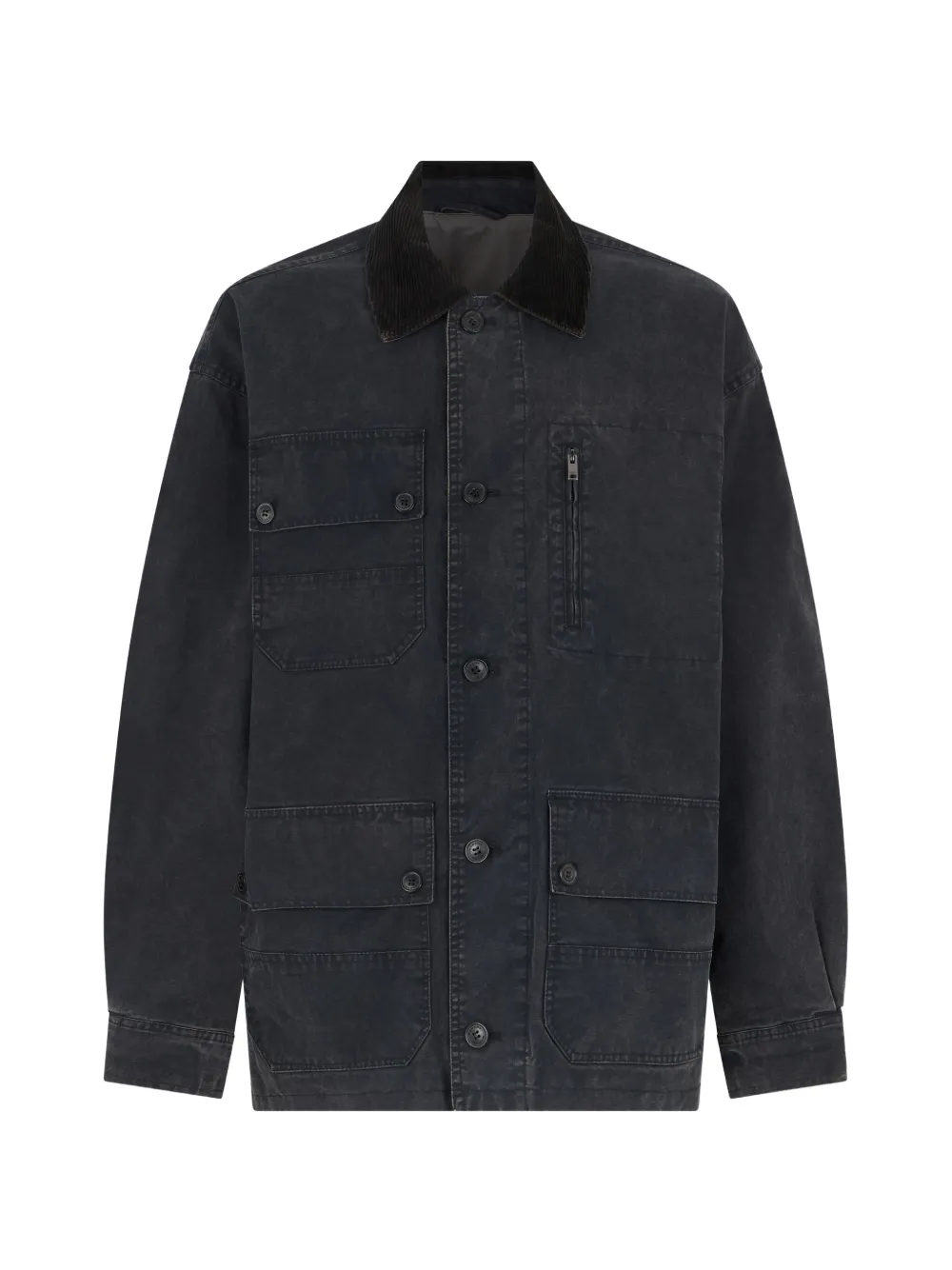 MARANT Travis corduroy-collar elbow-patch jacket - Nero